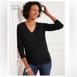 Talbots Pure Cashmere V Neck Sweater